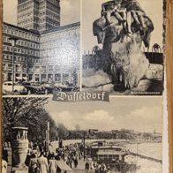 Schwarz/ Weiß - Karte aus 1955 Motiv: Düsseldorfer Ansichten Rhein