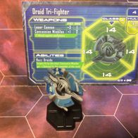 Star Wars Miniatures, Starship Battles, #48 Droid Tri-Fighter (mit Karte)