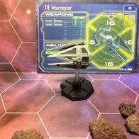 Star Wars Miniatures, Starship Battles, #57 TIE Interceptor (mit Karte)