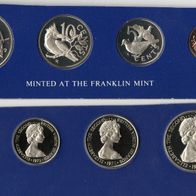 British Virgin Islands 1, 5, 10 und 25 Cents 1975 FM -PP- (K-N) in OVP SELTEN!