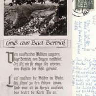 AK Bad Bertrich - mit Gedicht von 1962 s/ w