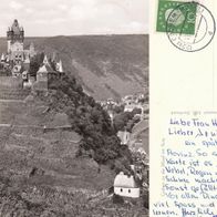 AK Cochem Mosel mit Burg - s/ w von 1959