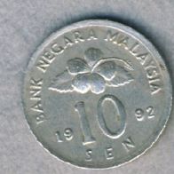 Malaysia 10 Sen 1992