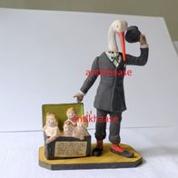 Massefigur Mann Kopfnicker Storch Kinder Babys Hochzeit Scherzfigur