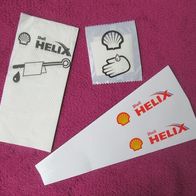 NEU: Einfüllhilfe Motoröl "Shell Helix" Einfüllstutzen Pappe Tankstelle Werbung