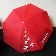 NEU: Regenschirm "Höffner" rot Werbung Taschenschirm Super Mini klein leicht stabil