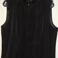 KL Vunic Jacke ärmellos Gr. 44 schwarz Reisverschluss Polyester wenig getragen einwan