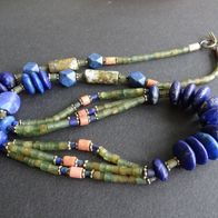 Lapislazuli Kette, Vintage