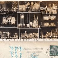 AK Düsseldorf im Licht - Mehrbildkarte s/ w von 1939