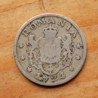 1 Leu 1924 Rumänien