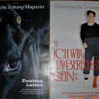 2 SZ-Magazine: 7. & 14. Januar.2022 - Zweites Leben & Ich will unberechenbar sein
