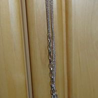 VT Halskette Schmuckkette Ø 33 cm Anhänger Kugel mit kleinen Strassteinen 42cm einwan