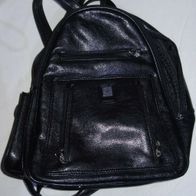 TL Phoenix Collection Rucksack Textilleder schwarz Handtasche einwandfrei erhalten Ta