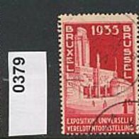 Belgien Mi. Nr. 267 + 379 + 381 Eilmarken / Weltausstellung 1935 o <