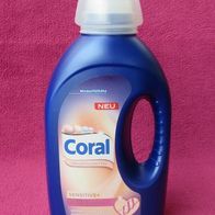 Coral Vollwaschmittel Sensitiv Reinheit und Pflege Flüssig Waschmittel 16 WL 60°