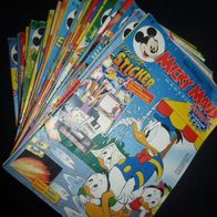 50 x Walt Disnys Heftchen Micky Maus, teilweise mit Beilagen zum Basteln