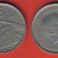 Spanien 25 Peseten 1957 (58)