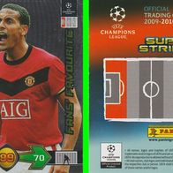 Panini Champions League 09/10 Rio Ferdinand Manchester United Fans‘ Favourite