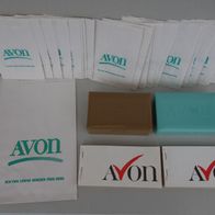 1982 AVON Vintage Verkaufs Papier Tüten - Verkaufsblock - Präsentations Boxen