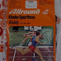 Vintage 1970-1980s Kinder Sporthose Allround unbenutzt OVP Kiddy Football Shorts