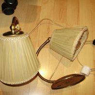 2 Vintage Tütenlampe Nachttischlampen 50er Jahre