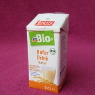 Für Sammler: Bio Hafer Drink natur DM 0,2 L MHD 16.07.2016 Ersatzmilch vegan