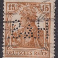 Deutsches Reich 100a o Perfin #056525