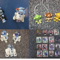 Star Wars Ü-Ei-Figuren Hipperium, Twistheads und R2D2-Figuren, Sammelkarten