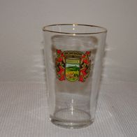 Glas mit Goldrand -und Wappen Arnbruck