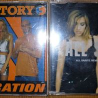 2 Maxi CDs: All Saints - Never Ever (1998) & Fun Factory - Celebration (1995)