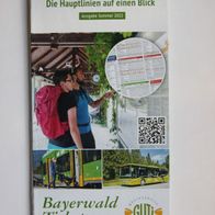 Bayerwald-Ticket, Fahrpläne, Ausgabe Sommer 2022