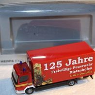 Herpa 905398 Mercedes-Benz Atego LKW mit Ladebordwand "Feuerwehr Dietenhofen"