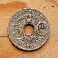 5 Centimes 1925 Frankreich