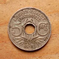 5 Centimes 1931 Frankreich