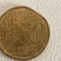 50 Cent Münze 2000 Espana M Spanien Spain Fehlprägung Zainende ähnlich FEHLER