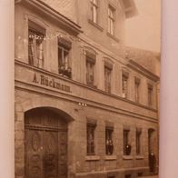 Neuhaldensleben (Haldensleben): Manufakturwaren-Geschäft Rückmann, Foto-Ak um 1925