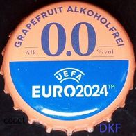 0.0 Grapefruit Alkoholfrei Bitburger Brauerei Bier Kronkorken UEFA Fussball EM 2024