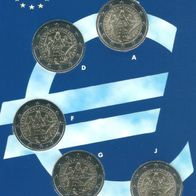 Deutschland 5x 2 Euro 2024 " Paulskirchenverfassung " (ADFGJ) Lose Bankfrisch