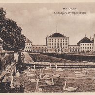AK München Schloßpark Nymphenburg s/ w unbenutzt