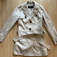 Vero Moda Jacke Damen Frauen Mantel Trenchcoat 34 XS beige gebraucht getragen