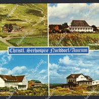 2 Ak Amrum: Christl. Seehospitze Norddorf + Die schöne Nordseeinsel