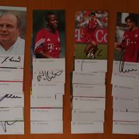 Autogrammkarten FC Bayern München 2003/04; original signiert!