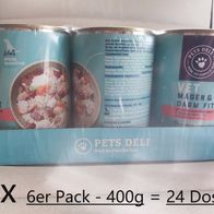 Pets Deli - VET Magen & Darm Fit - 4x 6er Pack 400g - MDH 12/26 - Sensitiv Nassfutter