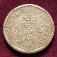 11730(11) 5 Gulden (Niederländische Antillen) 1999 in ss-vz * * * Berlin-coins * * *