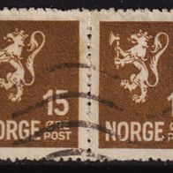 Norwegen 183a o Paar #057031