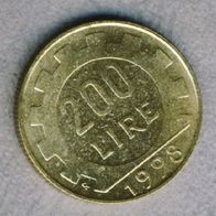 Italien 200 Lire 1998