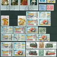 DDR gestempelt aus Nr. 2543-71 mit vielen Original Poststempel wie auf den Bildern zu