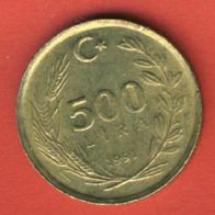 Türkei 500 Lira 1991