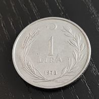 Türkei 1 Lira Edelstahl Münze zufälliges Jahr!