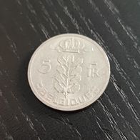 Belgien 5 Francs Silberfarbene Münze zufälliges Jahr!